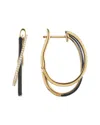 Diana M. Fine Jewelry 14k 0.12 Ct. Tw. Diamond Enamel Earrings