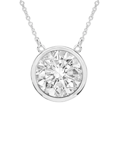 Diana M. Fine Jewelry 14k 0.20 Ct. Tw. Diamond Necklace In Metallic
