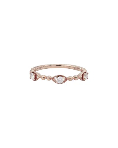 Diana M. Fine Jewelry 14k 0.21 Ct. Tw. Diamond Half-eternity Ring