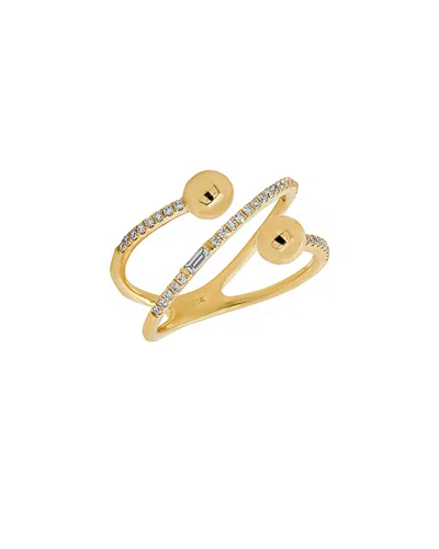 Diana M. Fine Jewelry 14k 0.22 Ct. Tw. Diamond Ring In Gold