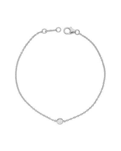 Diana M. Fine Jewelry 14k 0.25 Ct. Tw. Diamond Bracelet In Metallic