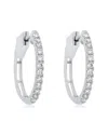 Diana M. Fine Jewelry 14k 0.25 Ct. Tw. Diamond Hoops