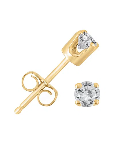 Diana M. Fine Jewelry 14k 0.25 Ct. Tw. Diamond Studs In Gold