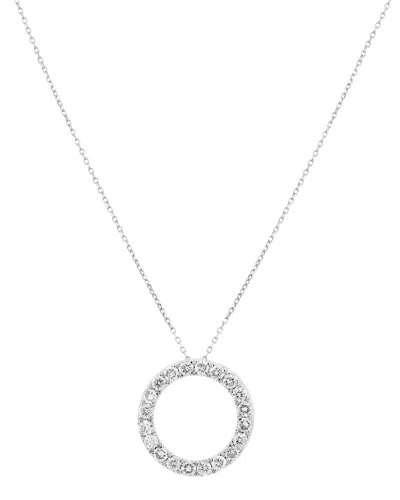Diana M. Fine Jewelry 14k 0.25 Ct. Tw. Lab-grown Diamond Pendant Necklace In Gray