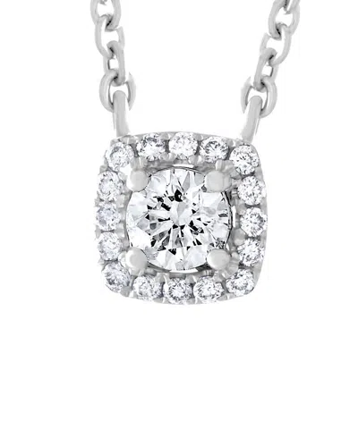 Diana M. Fine Jewelry 14k 0.30 Ct. Tw. Diamond Necklace In Transparent