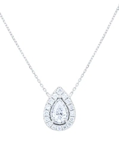 Diana M. Fine Jewelry 14k 0.30 Ct. Tw. Diamond Pendant Necklace In Metallic