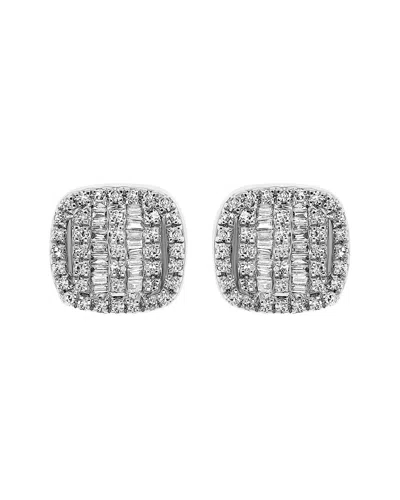 Diana M. Fine Jewelry 14k 0.33 Ct. Tw. Diamond Earrings In Metallic