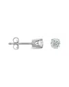 Diana M. Fine Jewelry 14k 0.40 Ct. Tw. Diamond Earrings In Silver