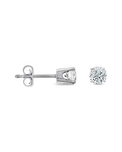 Diana M. Fine Jewelry 14k 0.40 Ct. Tw. Diamond Earrings In Silver