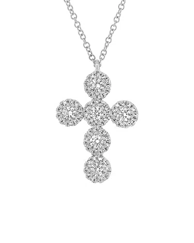 Diana M. Fine Jewelry 14k 0.44 Ct. Tw. Diamond Necklace In Silver