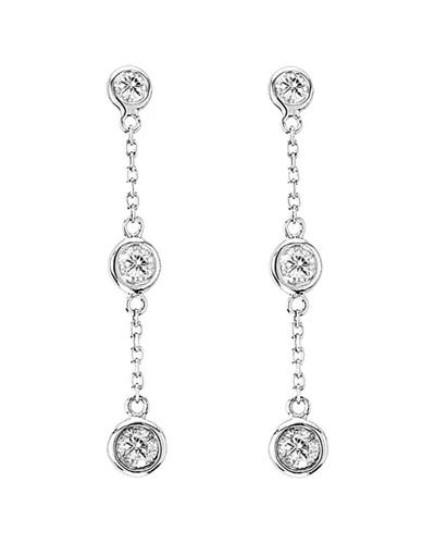 Diana M. Fine Jewelry 14k 0.50 Ct. Tw. Diamond Earrings In Metallic