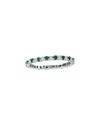 Diana M. Fine Jewelry 14k 0.55 Ct. Tw. Diamond & Emerald Eternity Ring