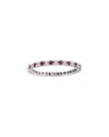 Diana M. Fine Jewelry 14k 0.55 Ct. Tw. Diamond & Ruby Eternity Ring