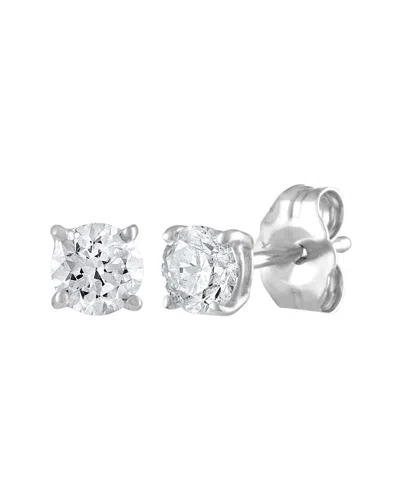 Diana M. Fine Jewelry 14k 0.60 Ct. Tw. Diamond Studs In Silver