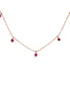 Diana M. Fine Jewelry 14k 0.60 Ct. Tw. Ruby Necklace