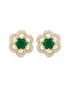 Diana M. Fine Jewelry 14k 0.63 Ct. Tw. Zambian Emerald Studs