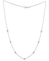 Diana M. Fine Jewelry 14k 0.70 Ct. Tw. Diamond By The Yard Necklace
