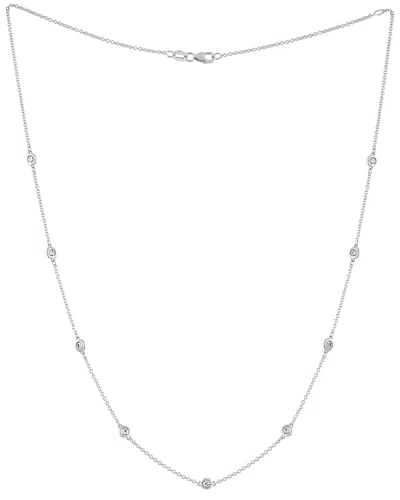 Diana M. Fine Jewelry 14k 0.71 Ct. Tw. Diamond Necklace In Metallic