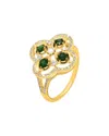 Diana M. Fine Jewelry 14k 0.74 Ct. Tw. Diamond & Emerald Half-eternity Ring