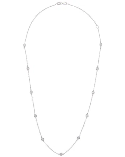 Diana M. Fine Jewelry 14k 0.75 Ct. Tw. Diamond Necklace In Silver