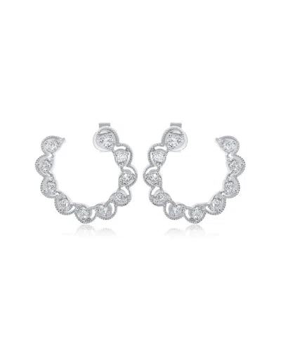 Diana M. Fine Jewelry 14k 0.76 Ct. Tw. Diamond Earrings In Silver