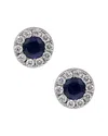 Diana M. Fine Jewelry 14k 0.78 Ct. Tw. Diamond & Sapphire Studs