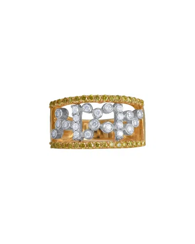 Diana M. Fine Jewelry 14k 0.78 Ct. Tw. Diamond Half-eternity Ring In Multi