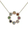 Diana M. Fine Jewelry 14k 0.81 Ct. Tw. Diamond & Sapphire Necklace