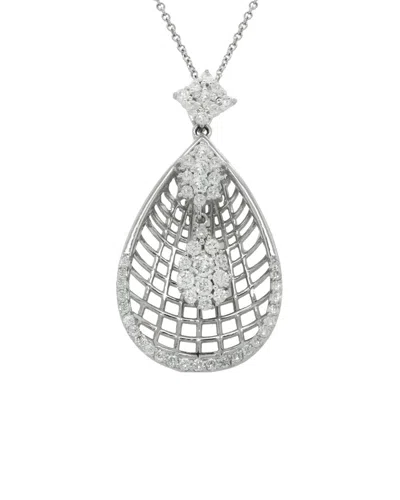 Diana M. Fine Jewelry 14k 0.85 Ct. Tw. Diamond Necklace In Metallic