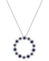Diana M. Fine Jewelry 14k 0.88 Ct. Tw. Diamond & Sapphire Necklace