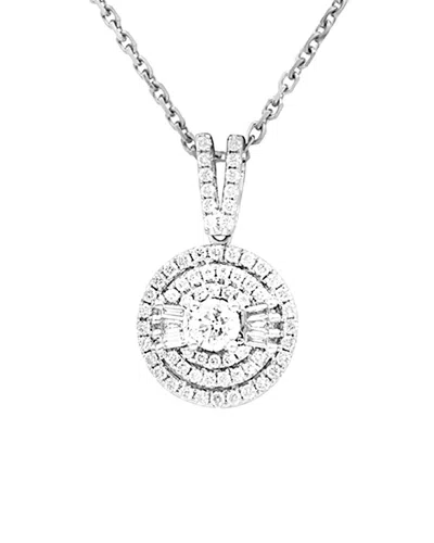 Diana M. Fine Jewelry 14k 0.95 Ct. Tw. Diamond Necklace In Metallic