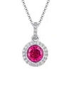 Diana M. Fine Jewelry 14k 0.97 Ct. Tw. Diamond & Corundum Necklace