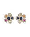 Diana M. Fine Jewelry 14k 0.97 Ct. Tw. Diamond & Sapphire Earrings