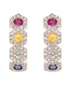 Diana M. Fine Jewelry 14k 0.98 Ct. Tw. Diamond & Sapphire Earrings