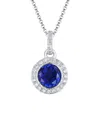 Diana M. Fine Jewelry 14k 1.00 Ct. Tw. Diamond & Corundum Necklace