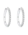 Diana M. Fine Jewelry 14k 1.00 Ct. Tw. Diamond Hoops
