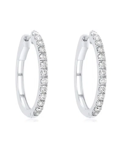 Diana M. Fine Jewelry 14k 1.00 Ct. Tw. Diamond Hoops In Metallic
