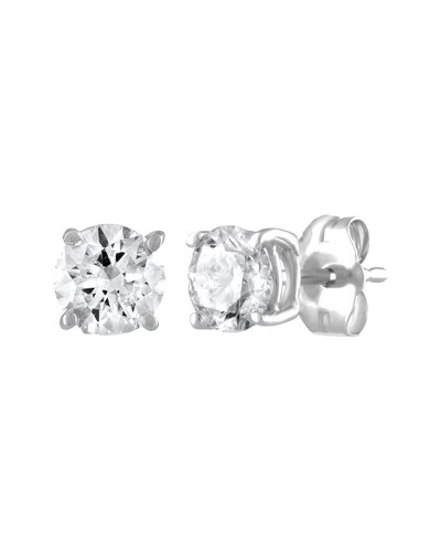 Diana M. Fine Jewelry 14k 1.00 Ct. Tw. Diamond Studs In Metallic