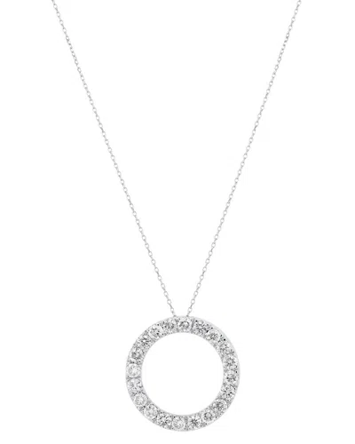 Diana M. Fine Jewelry 14k 1.00 Ct. Tw. Lab-grown Diamond Pendant Necklace In Neutral
