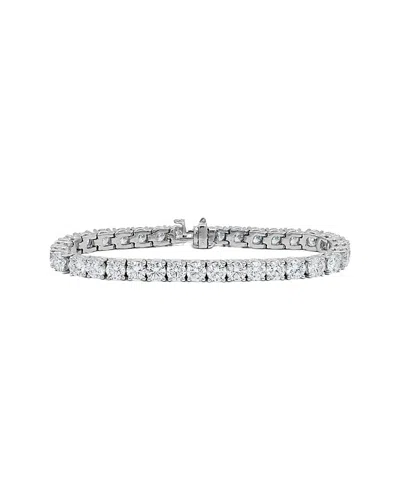 Diana M. Fine Jewelry 14k 10.00 Ct. Tw. Diamond Bracelet In Silver