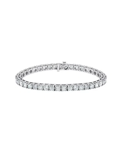 Diana M. Fine Jewelry 14k 10.00 Ct. Tw. Diamond Tennis Bracelet In Metallic