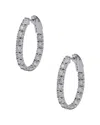 Diana M. Fine Jewelry 14k 1.01 Ct. Tw. Diamond Hoops