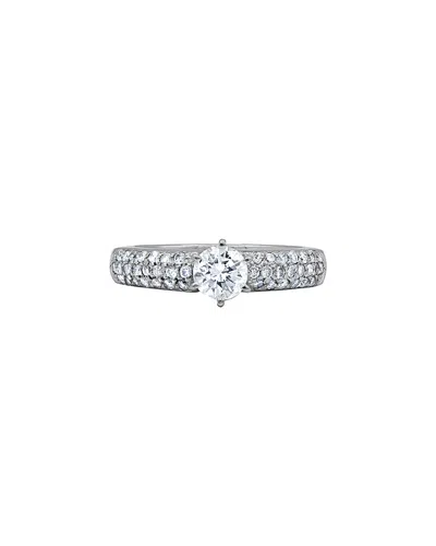 Diana M. Fine Jewelry 14k 1.05 Ct. Tw. Diamond Ring In Silver