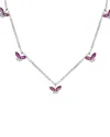 Diana M. Fine Jewelry 14k 1.10 Ct. Tw. Diamond & Ruby Necklace