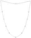 Diana M. Fine Jewelry 14k 1.10 Ct. Tw. Diamond Station Necklace