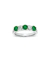 Diana M. Fine Jewelry 14k 1.11 Ct. Tw. Diamond & Emerald Ring Set