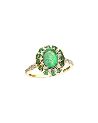 Diana M. Fine Jewelry 14k 1.17 Ct. Tw. Diamond & Emerald Ring