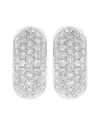 Diana M. Fine Jewelry 14k 1.19 Ct. Tw. Diamond Earrings In Silver