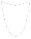 Diana M. Fine Jewelry 14k 1.20 Ct. Tw. Diamond By The Yard Necklace