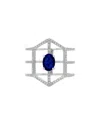 Diana M. Fine Jewelry 14k 1.25 Ct. Tw. Diamond & Sapphire Half-eternity Ring